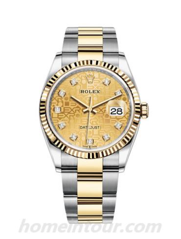 劳力士126233-0034男表日志型-表带/表径36mm