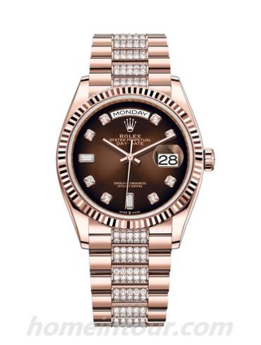 劳力士128235-0038男表星期日历型-表带/表径36mm