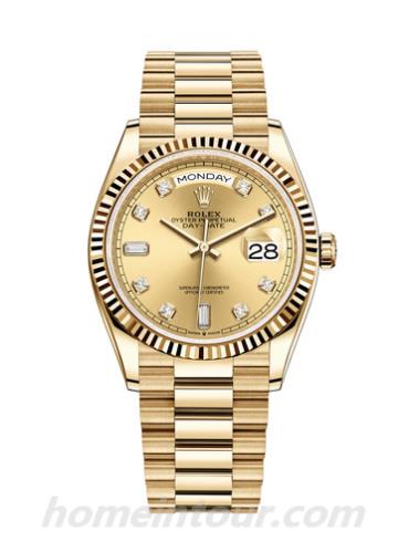 劳力士128238-0008男表星期日历型-表带/表径36mm