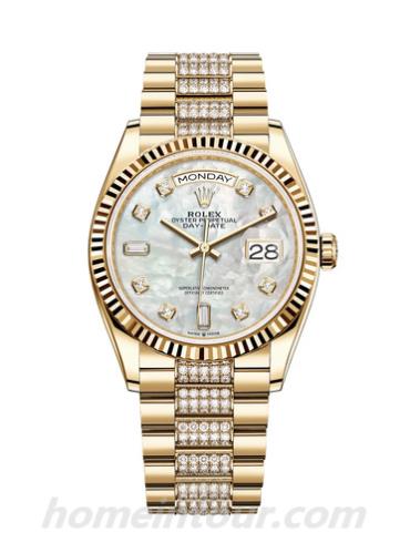 劳力士128238-0032男表星期日历型-表带/表径36mm