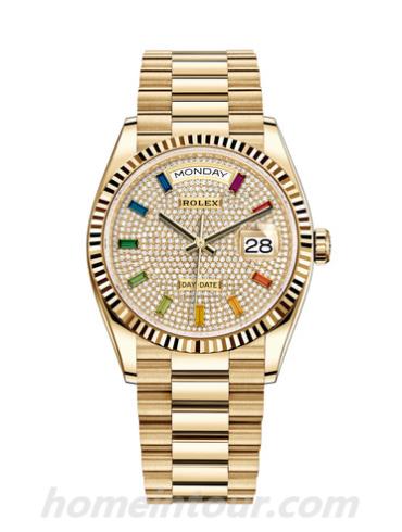 劳力士128238-0051男表星期日历型-表带/表径36mm