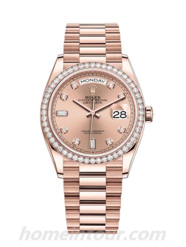 劳力士128345RBR-0009男表星期日历型-表带/表径36mm