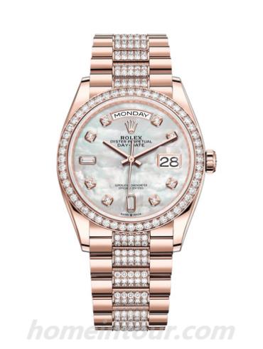 劳力士128345RBR-0030男表星期日历型-表带/表径36mm