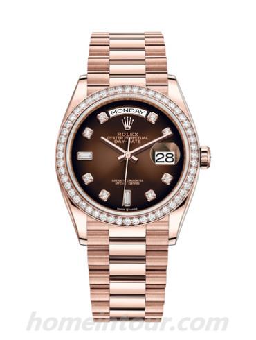 劳力士128345RBR-0040男表星期日历型-表带/表径36mm