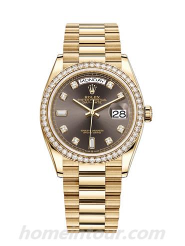 劳力士128348RBR-0005男表星期日历型-表带/表径36mm