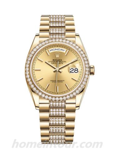 劳力士128348RBR-0027男表星期日历型-表带/表径36mm