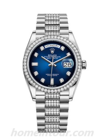 劳力士128349RBR-0016男表星期日历型-表带/表径36mm