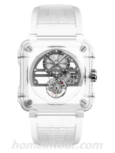 柏莱士BRX1-SKTB-SAPHIR男表AVIATION系列-白色表带/表径45mm