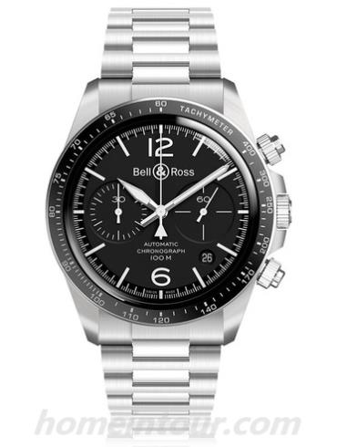 柏莱士BRV294-BL-ST_SST男表VINTAGE系列-银色表带/表径41mm