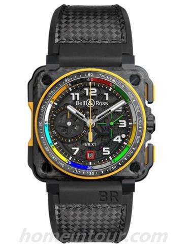 柏莱士BR-X1_RS17男表AVIATION系列-黑色表带/表径45mm