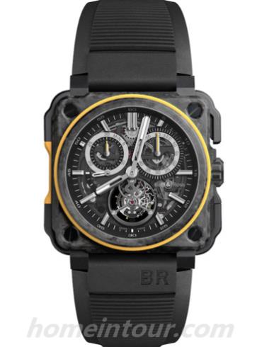柏莱士BR_X1_RS16_Tourbillon男表AVIATION系列-黑色表带/表径45mm