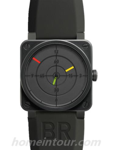 柏莱士BR_03_RADAR男表-黑色表带/表径42mm