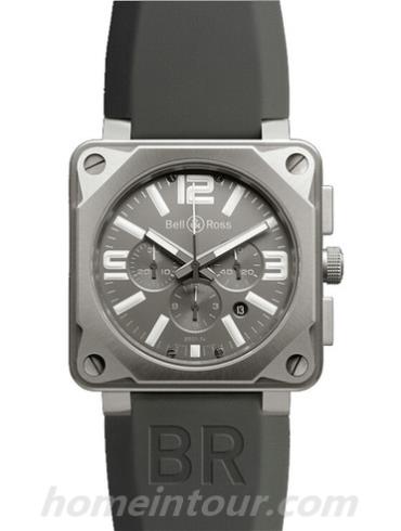 柏莱士BR_01-94_PRO_TITANIUM男表AVIATION系列-灰色表带/表径46mm