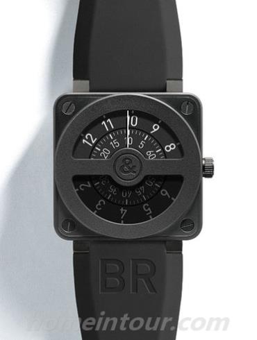柏莱士BR_01_COMPASS男表AVIATION系列-黑色表带/表径46mm