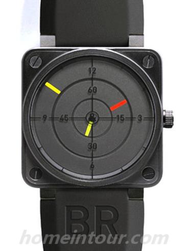 柏莱士BR_01_RADAR男表AVIATION系列-黑色表带/表径46mm