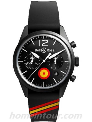 柏莱士BR_126_INSIGNIA_ES男表VINTAGE系列-黑色表带/表径41mm