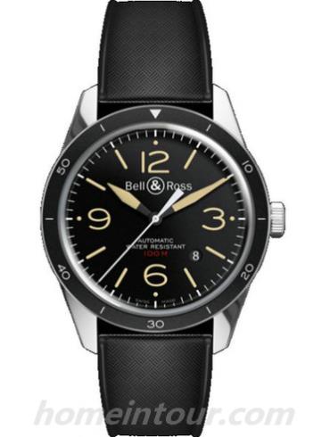 柏莱士BR_123_SPORT_HERITAGE男表VINTAGE系列-黑色表带/表径43mm