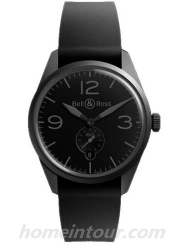 柏莱士BR_123_PHANTOM男表VINTAGE系列-黑色表带/表径41mm