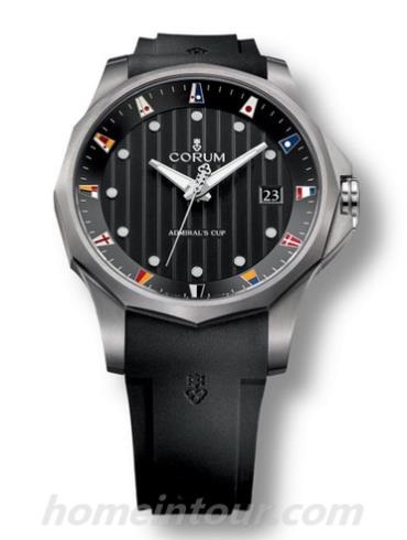 昆仑A403_02905男表海军上将杯系列-黑色表带/表径47mm