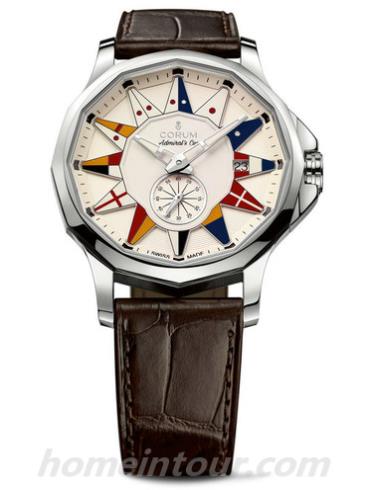 昆仑A395_02983男表海军上将杯系列-棕色表带/表径42mm