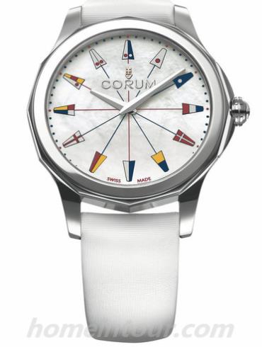 昆仑A020/02661女表海军上将杯系列-白色表带/表径38mm