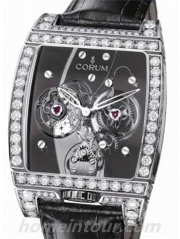 昆仑382.879.69_0F01_0000男表昆仑桥系列-黑色表带/表径38x53mm