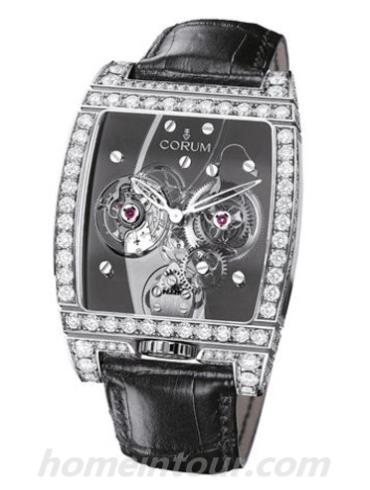 昆仑382.871.69_0F01_0000男表昆仑桥系列-黑色表带/表径38x53mm