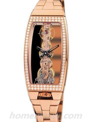 昆仑113.102.85_V880_0000女表昆仑桥系列-香槟色表带/表径43x21mm