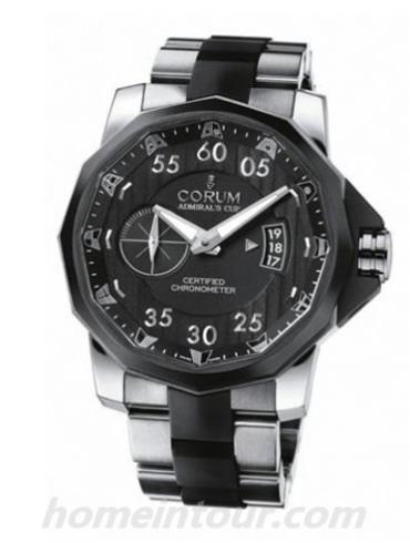 昆仑947.951.95_V791_AN14男表海军上将杯系列-黑色/银色表带/表径48mm