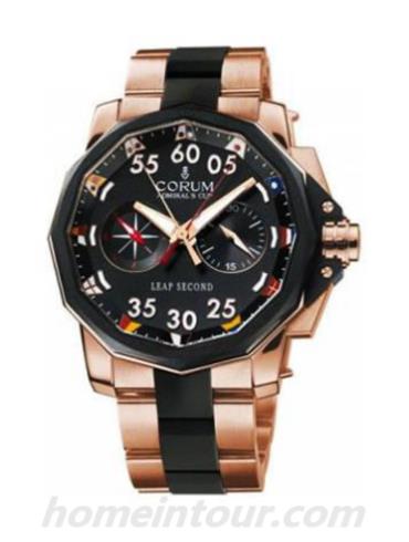 昆仑895.931.91_V791_AN32男表海军上将杯系列-金色/黑色表带/表径48mm