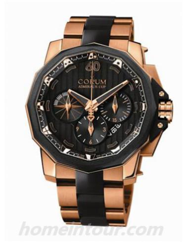 昆仑753.935.91_V791_AN12男表海军上将杯系列-金色/黑色表带/表径48mm