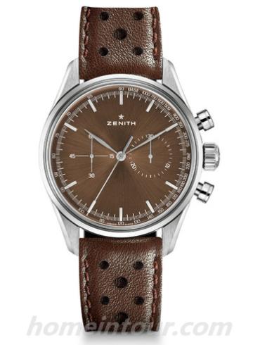 真力时03.2150.4069.75.C806男表Heritage 传承系列-棕色表带/表径38mm