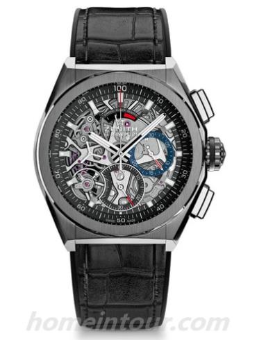 真力时95.9000.9004_78.R582男表EL PRIMERO系列-黑色表带/表径44mm