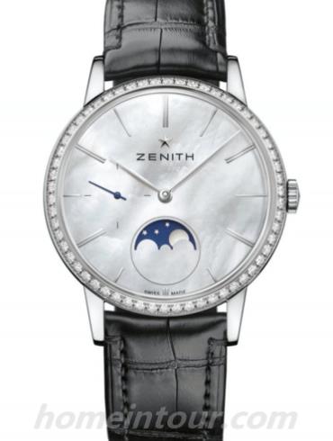 真力时16.2320.692_80.C714女表ELITE系列-黑色表带/表径36mm