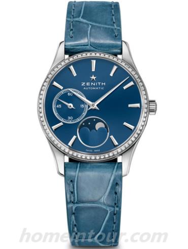 真力时16.2310.692_81.C705女表ELITE系列-蓝色表带/表径33mm