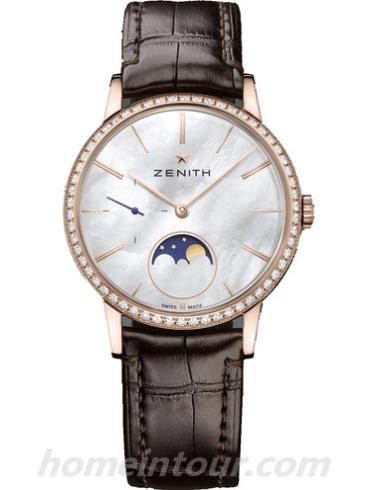 真力时22.2320.692_80.C713女表ELITE系列-棕色表带/表径36mm