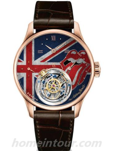 真力时18.2213.8804_55.C713男表ACADEMY-棕色表带/表径45mm