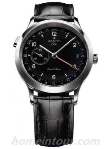 真力时03.1125.682_21.C490男表ELITE系列-黑色表带/表径42mm