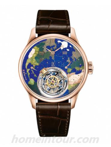 真力时18.2211.8804_91.C713男表ACADEMY-深棕色表带/表径45mm