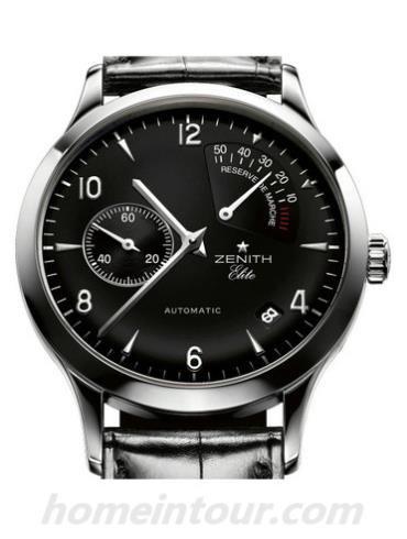 真力时03.1125.685_21.C490男表ELITE系列-黑色表带/表径37mm