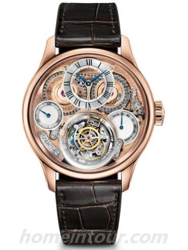 真力时18.2210.8805_01.C713男表ACADEMY-深棕色表带/表径&#8211;