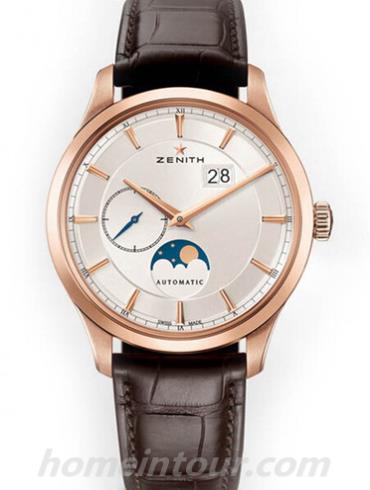 真力时18.2143.691_01.C498男表指挥官系列-棕色表带/表径40mm