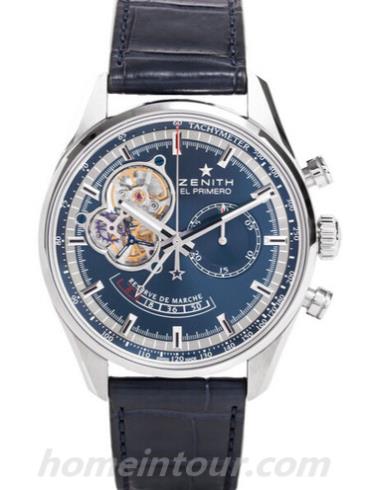 真力时03.2085.4021_51.C700_男表EL PRIMERO系列-蓝色表带/表径42mm