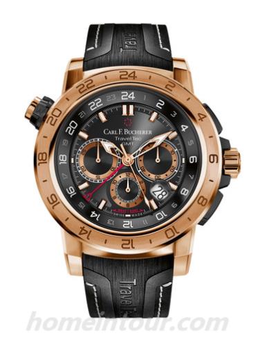 宝齐莱00.10633.03.33.02男表柏拉维系列-黑色表带/表径47.4mm