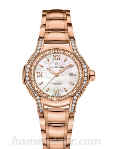 宝齐莱00.10580.03.75.31.01男表白蒂诗系列-银色表带/表径34mm