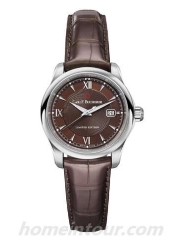 宝齐莱00.10911.08.95.99女表马利龙系列-棕色表带/表径30mm