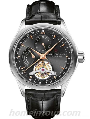 宝齐莱00_10918_02_33_99男表马利龙系列-黑色表带/表径41.8mm