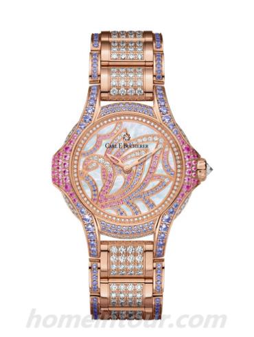 宝齐莱00.10590.03.90.31女表白蒂诗系列-金色表带/表径34mm