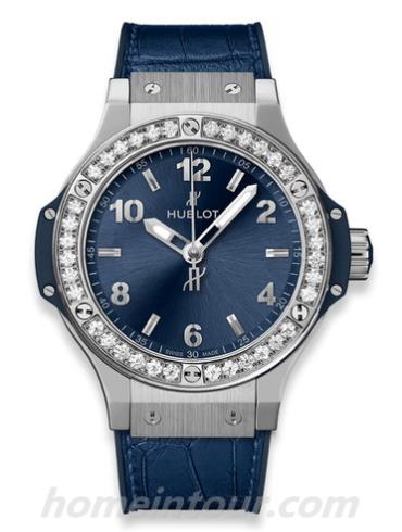 宇舶361.SX.7170.LR.1204女表BIG BANG系列-蓝色表带/表径38mm