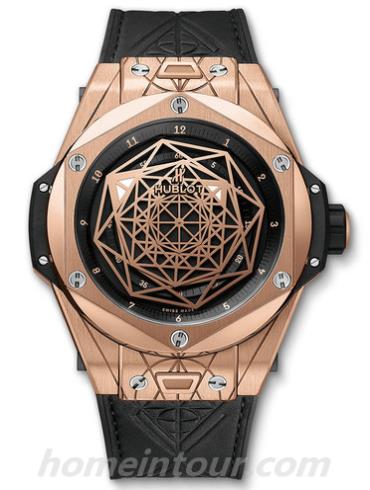 宇舶415.OX.1118.VR.MXM17男表BIG BANG系列-黑色表带/表径45mm